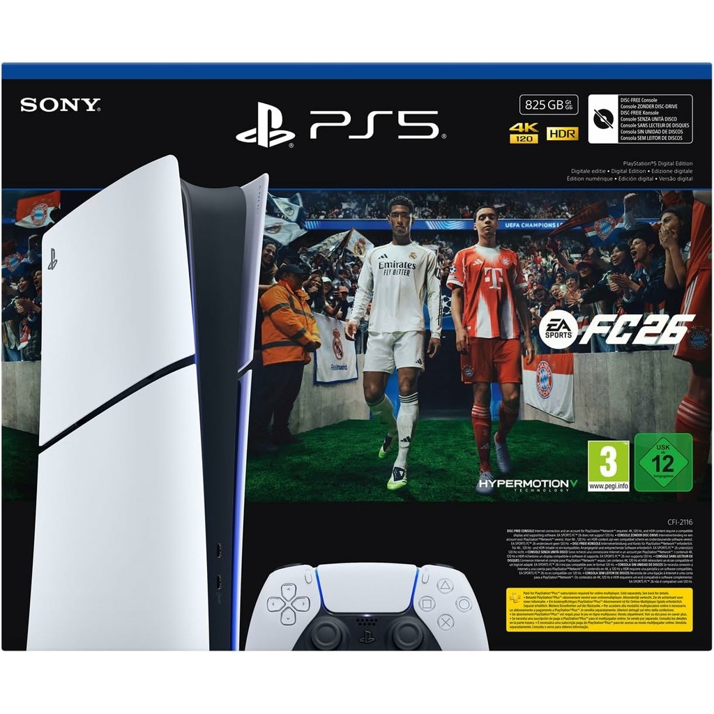 CONSOLA PS5 SLIM DIGITAL + EA SPORTS FC 26