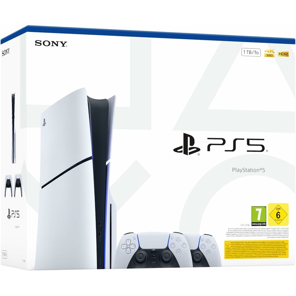 CONSOLA PS5 SLIM LECTOR E+2 MANDOS DUALSENSE PROMO