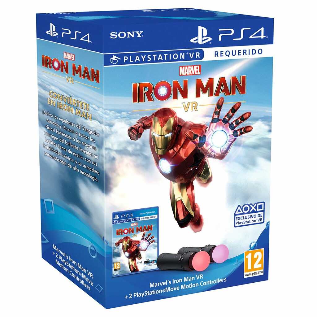 PS4 MARVEL IRON MAN VR + 2 MANDOS MOVE