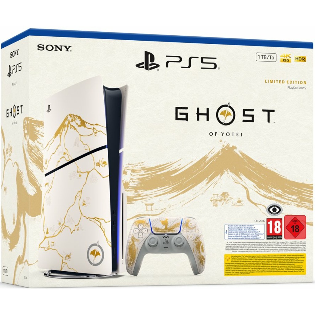 CONSOLA PS5 SLIM GHOST OF YOTEI GOLD EDICION LIMIT