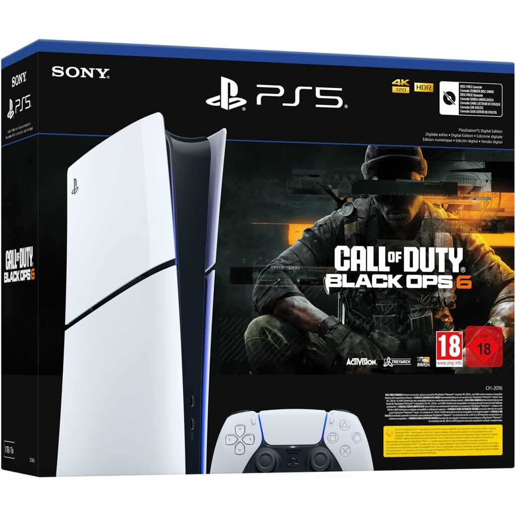 CONSOLA PS5 SLIM DIGITAL +CALL OF DUTY BLACK OPS 6