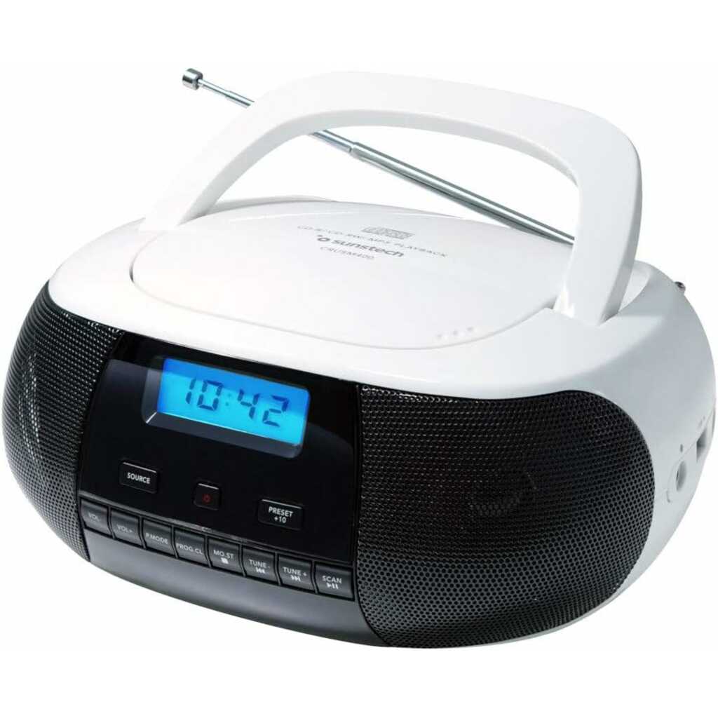 RADIO CD SUNSTECH CRUSM400WT BLANCA