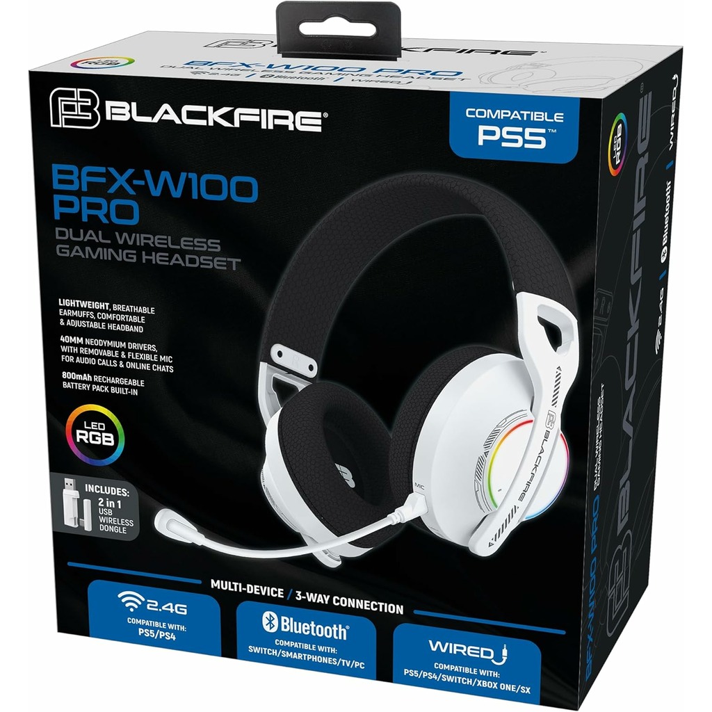 AURICULARES INALAMBRICO BLACKFIRE BFX-W100 PS5-PS4