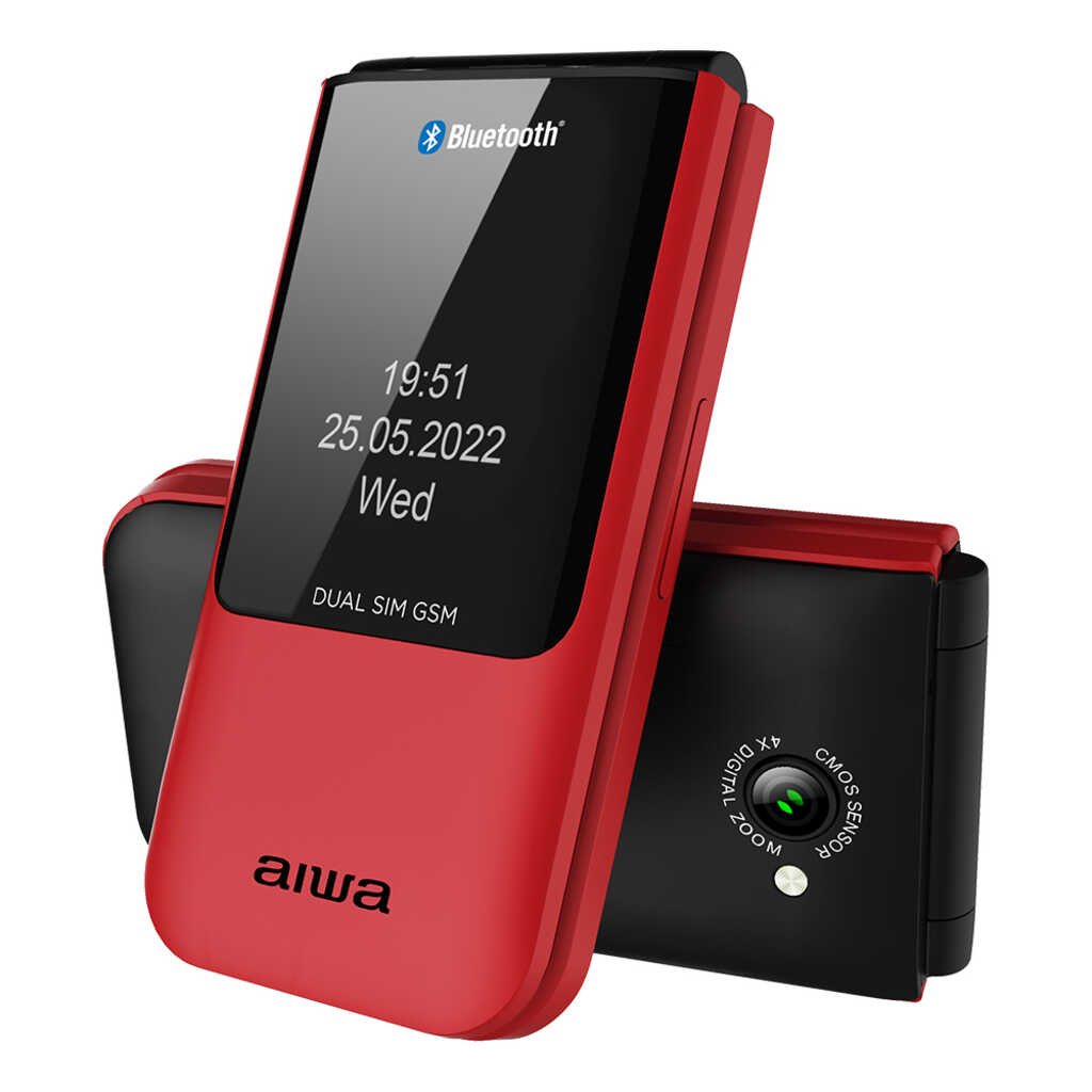 TELEFONO MOVIL 2,4" AIWA NEGRO-ROJO