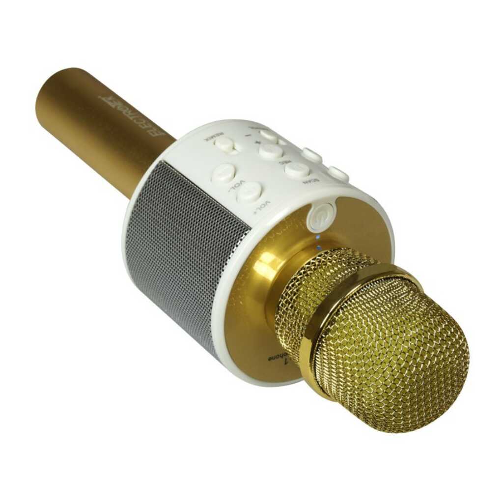 MICROFONO KARAOKE WIRELESS ET-WS10 ORO