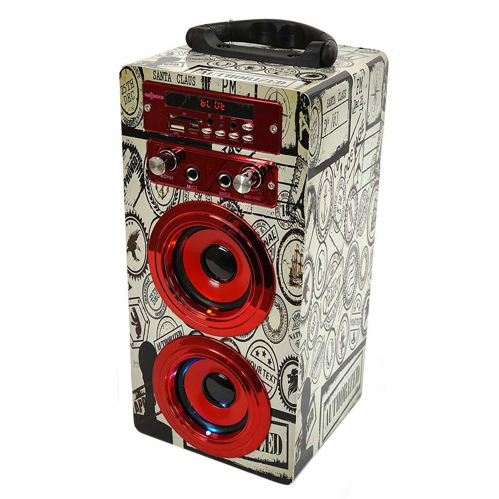 ALTAVOZ KARAOKE GO-ROCK GWSK126 ROJO PASAPORTES