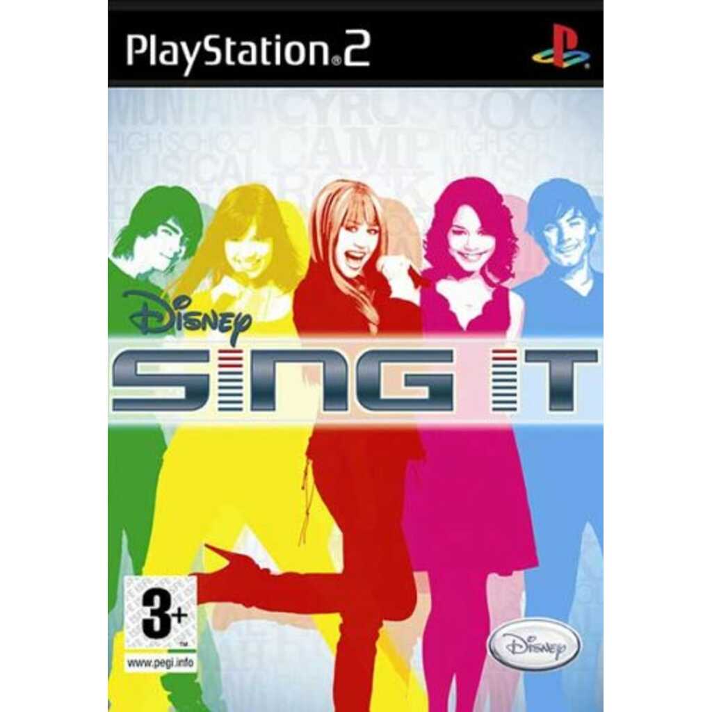 PS2 SING IT HANNAH MONTANA + CAMP ROCK