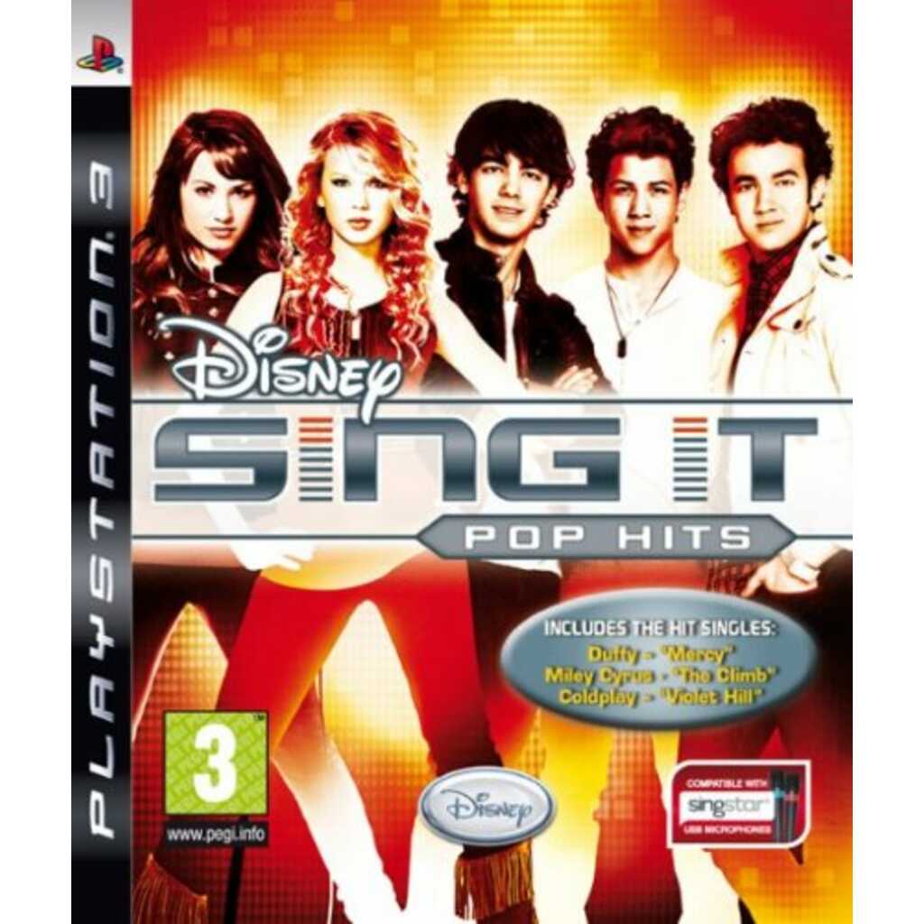 PS3 DISNEY SING IT POP HITS