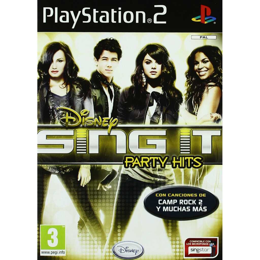 PS2 DISNEY SING IT PARTY HITS