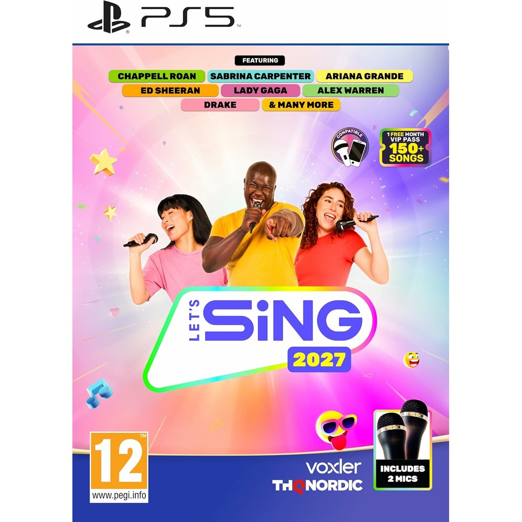 PS5 LETS SING 2027 + 2 MICROS