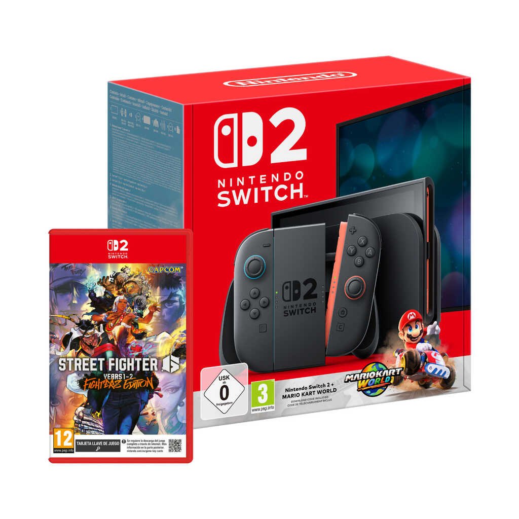 CONSOLA NINTENDO SWITCH 2+MARIO KART+STREET FIGHTE