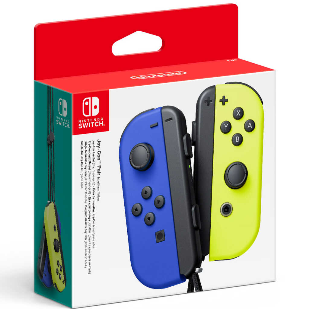 MANDOS JOYCON (SET IZQ.-DCHA) AZUL AMARILLO SWITCH