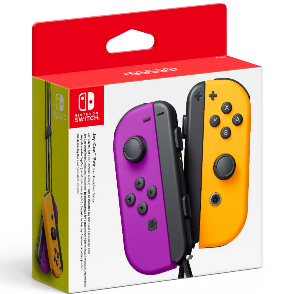 MANDOS JOYCON (SET IZQ.-DCHA) LILA NARANJA SWITCH