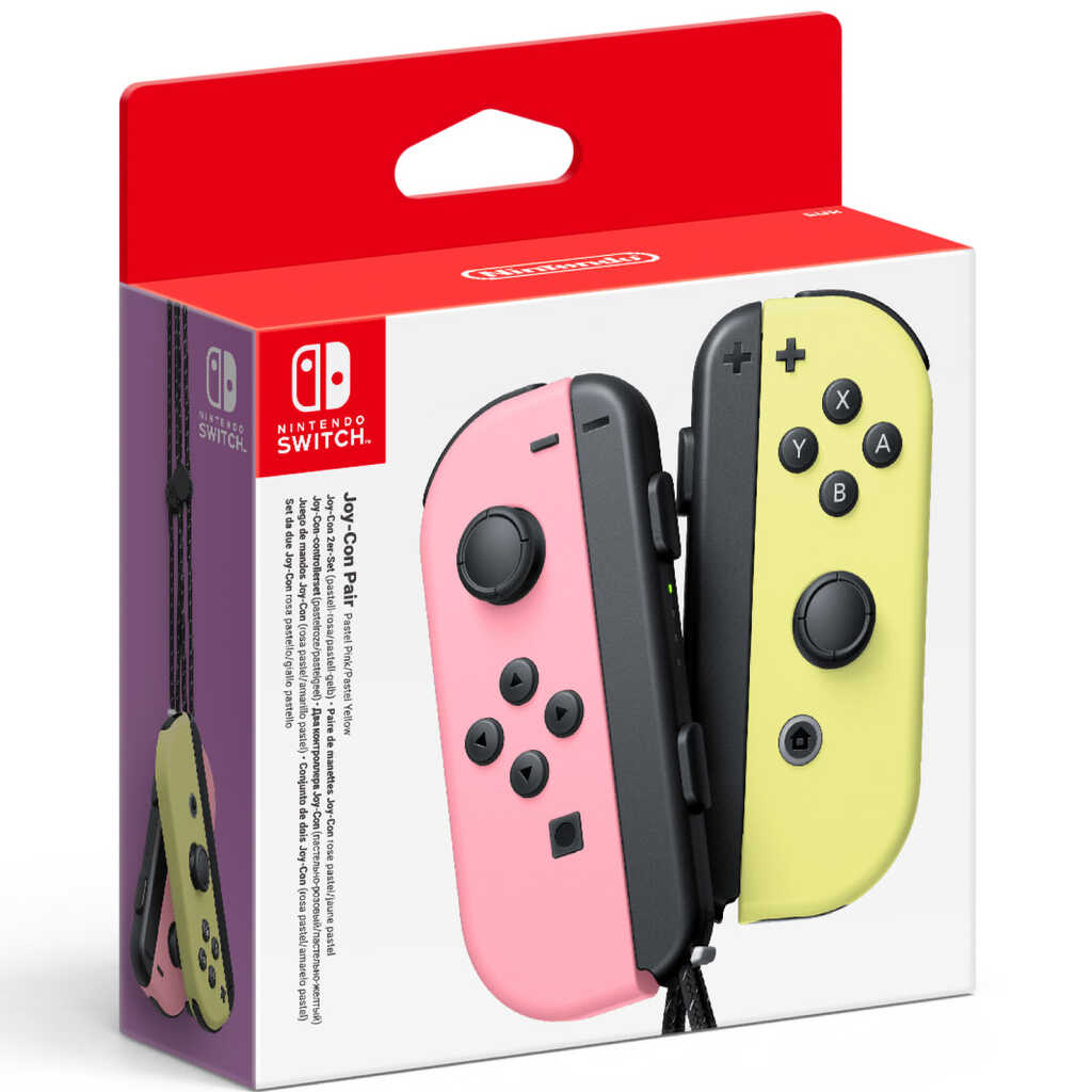 MANDOS JOYCON (SET IZQ-DCHA) ROSA/AMARILLO SWITCH