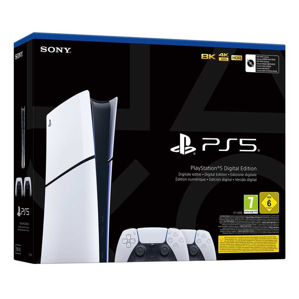 CONSOLA PS5 SLIM DIGITAL C/ 2 MANDOS (PROMO)
