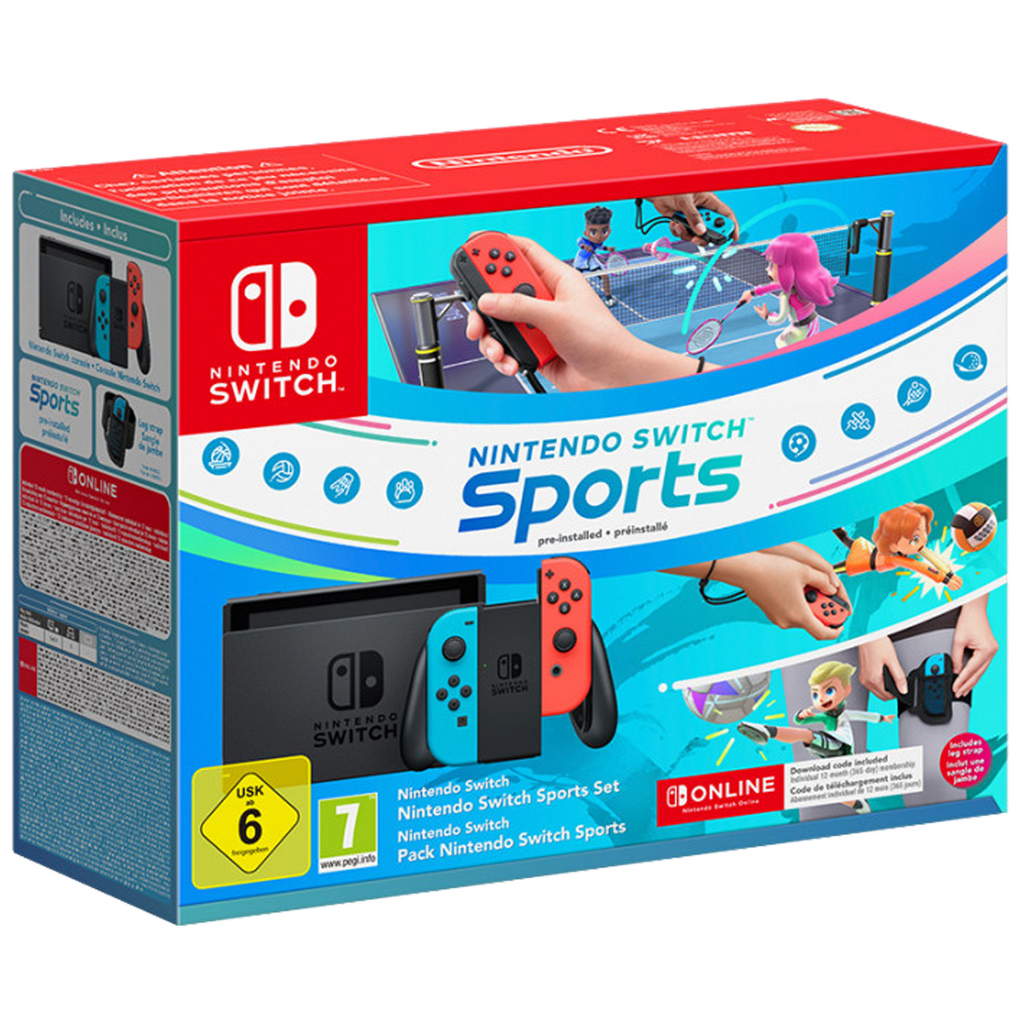 CONSOLA NINTENDO SWITCH+SWITCH SPORTS+12 M CONSOLA NINTENDO SWITCH+SWITCH SPORTS+12 M