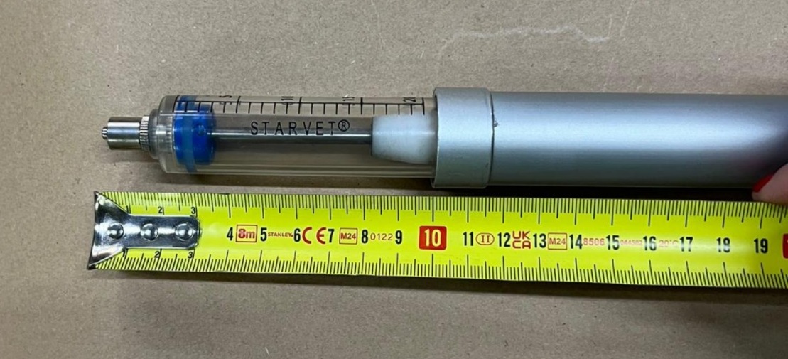 PLASTIC SYRINGE 20 ML. WITH EXTENDER 3