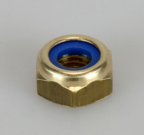 HEXAGON NUT, M8 SELF-LOCKING BRASS
