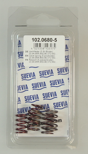 MOLA DA VÁLVULA P/370-94-95-96-20 AÇO INOXIDÁVEL (5 UNIDADES/BLISTER) 1