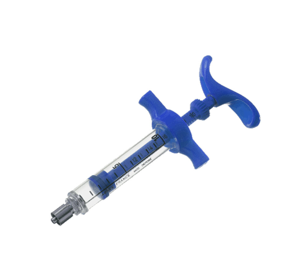 SERINGA DE PLÁSTICO 10 ML. AZUL REUTILIZÁVEL