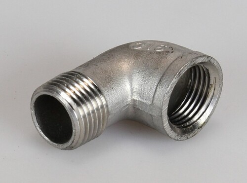 CONEXION DE MANGUERA, 1/2" MACHO/ HEMBRA, INOX