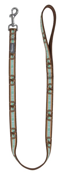 CORREIA DE NYLON 100 CM. CASTANHO/TURQUESA