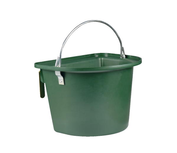 COMEDERO-BEBEDERO 14 L, ( GANCHO+ASA ), VERDE