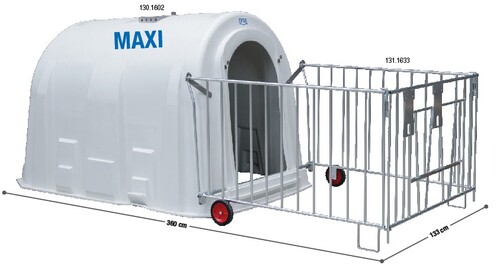 MAXI CALF HUTCH, OPAQUE 1