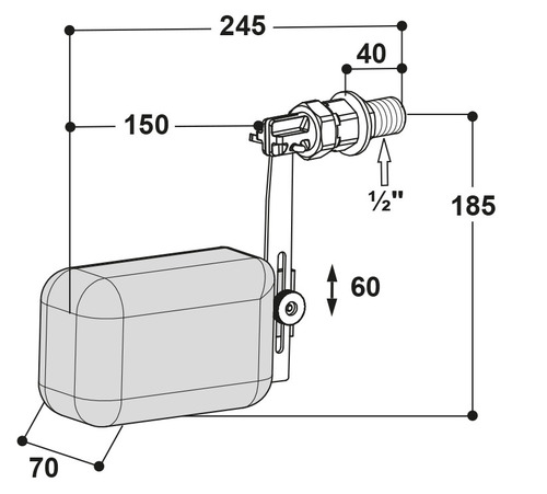 BÓIA SUEVIA 1/2" MOD. 820 2