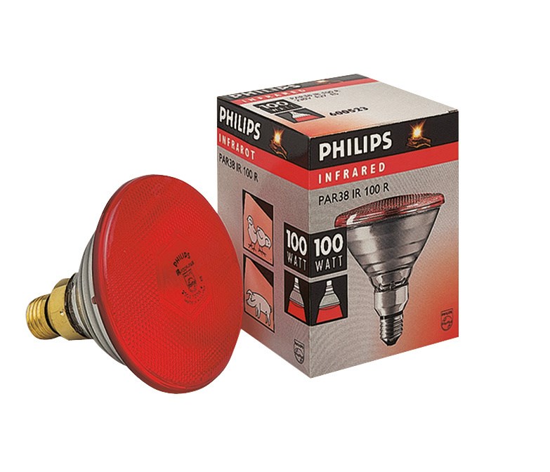 LÂMPADA DE INFRAVERMELHOS 100 W. PHILIPS VERMELHO 1