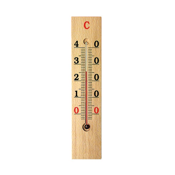 TERMOMETRO AMBIENTE DE MADERA 26 CM