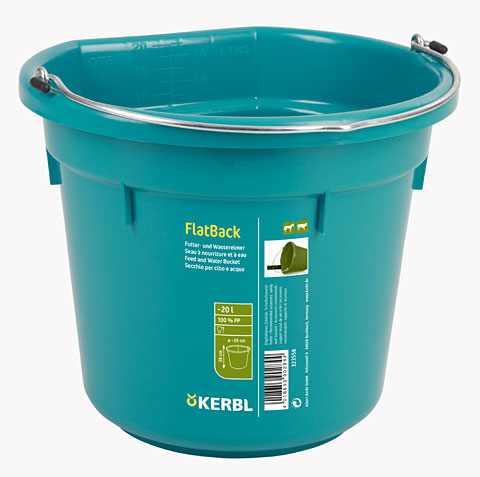 BALDE DE 20 LITROS COM FUNDO PLANO AQUAMARINE
