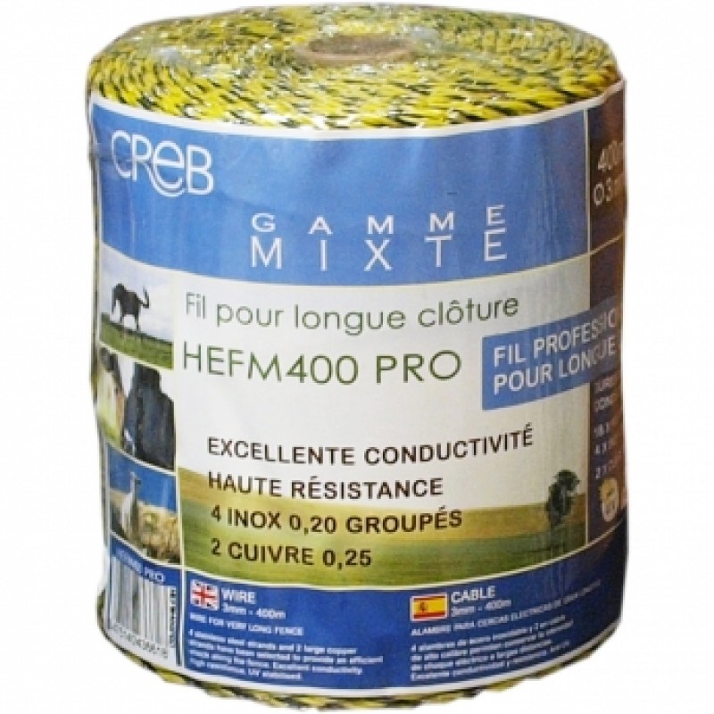 FIO SUPER MISTO (2 DE COBRE + 4 DE AÇO INOXIDÁVEL) 400MTS 3