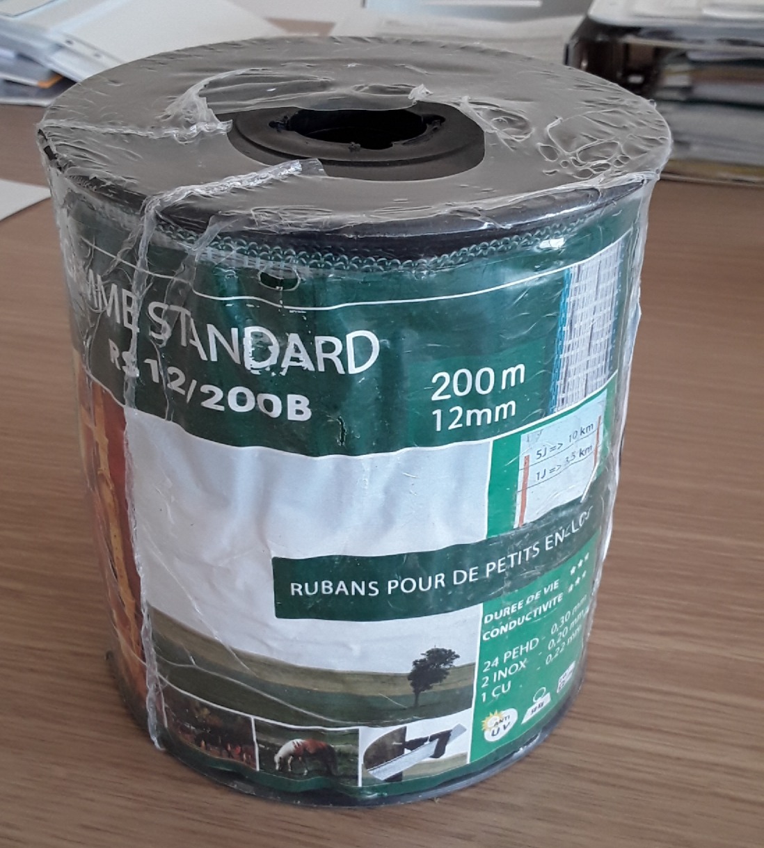 FITA CONDUTORA MISTA 12MM (COBRE+INOX) 200MTS