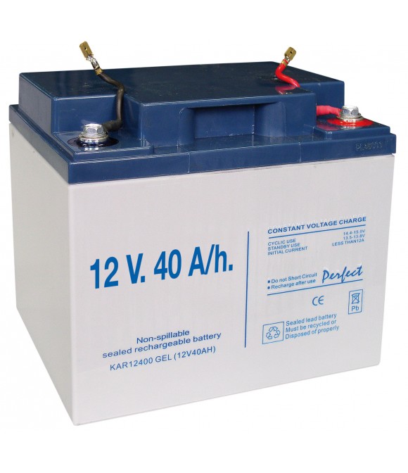 BATERIA RECARREGÁVEL DE GEL 12V. 40Ah.