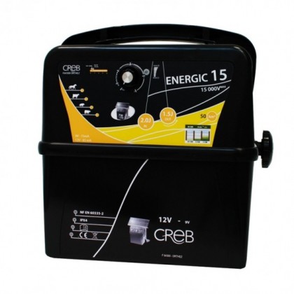 ENERGIZADOR PORTÁTIL ENERGIC 15 COM BATERIA DE 12V