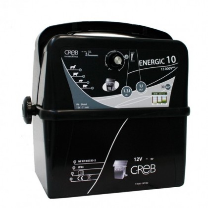 ENERGIZADOR PORTÁTIL ENERGIC 10 COM BATERIA DE 12V