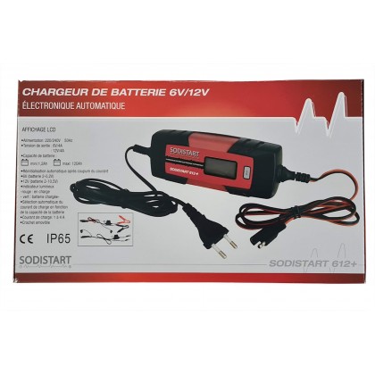 CARREGADOR DIGITAL PARA BATERIAS DE 12 A 120AH.