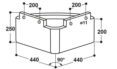 CALHA TRIANGULAR SUEVIA MOD. 210 2