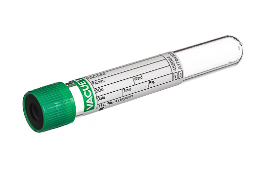 TUBO DE VÁCUO COM HEPARINA 50 UNID. 1