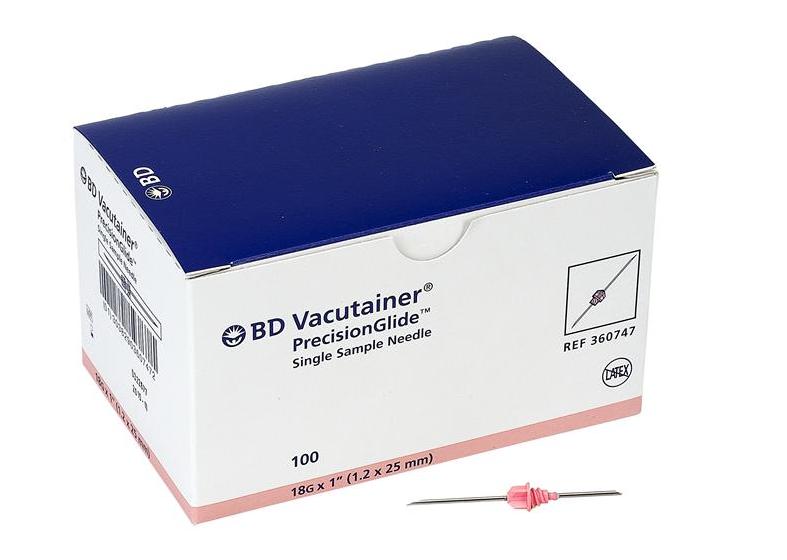 AGUJA VACUTAINER 25 X 1,2  - 100 UNIDADES