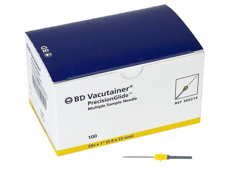 AGUJA VACUTAINER 25 X 0,9  - 100 UNIDADES