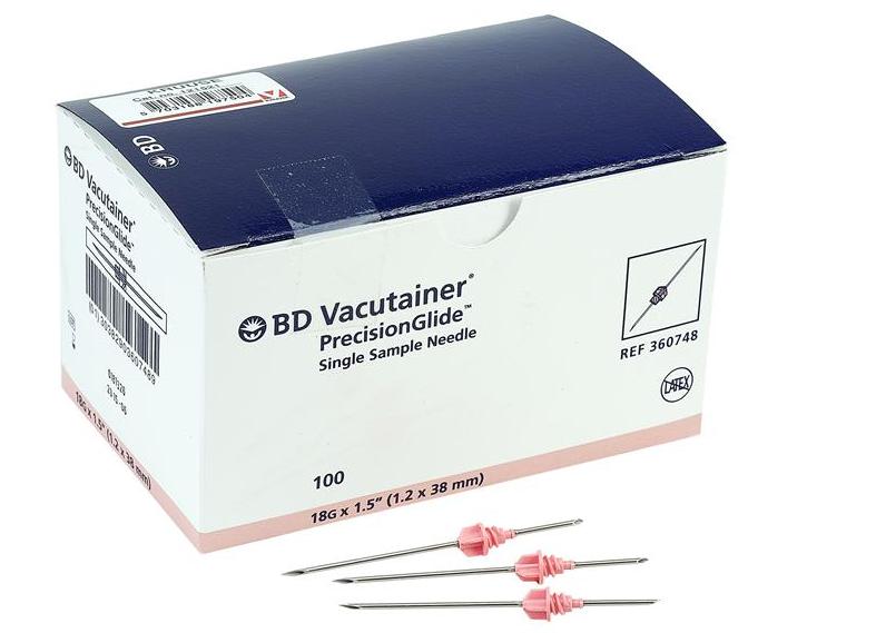 AGULHA PARA VACUTAINER 38 X 1,2 - 100 UNID