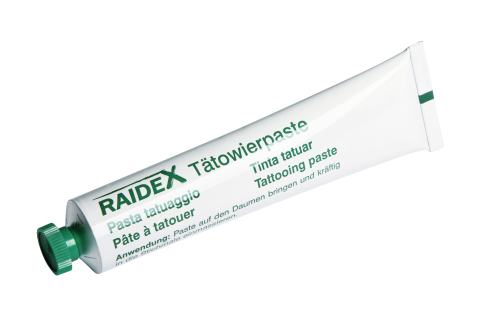 TUBO DE TINTA VERDE RAIDEX 60 GR.