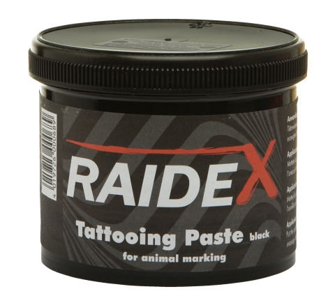 TINTA RAIDEX PRETA 600 GR.