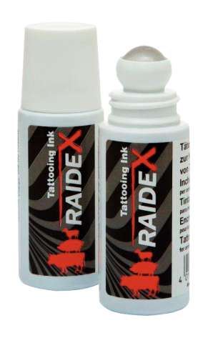 TINTA ROLL-ON RAIDEX PRETA 65 ML