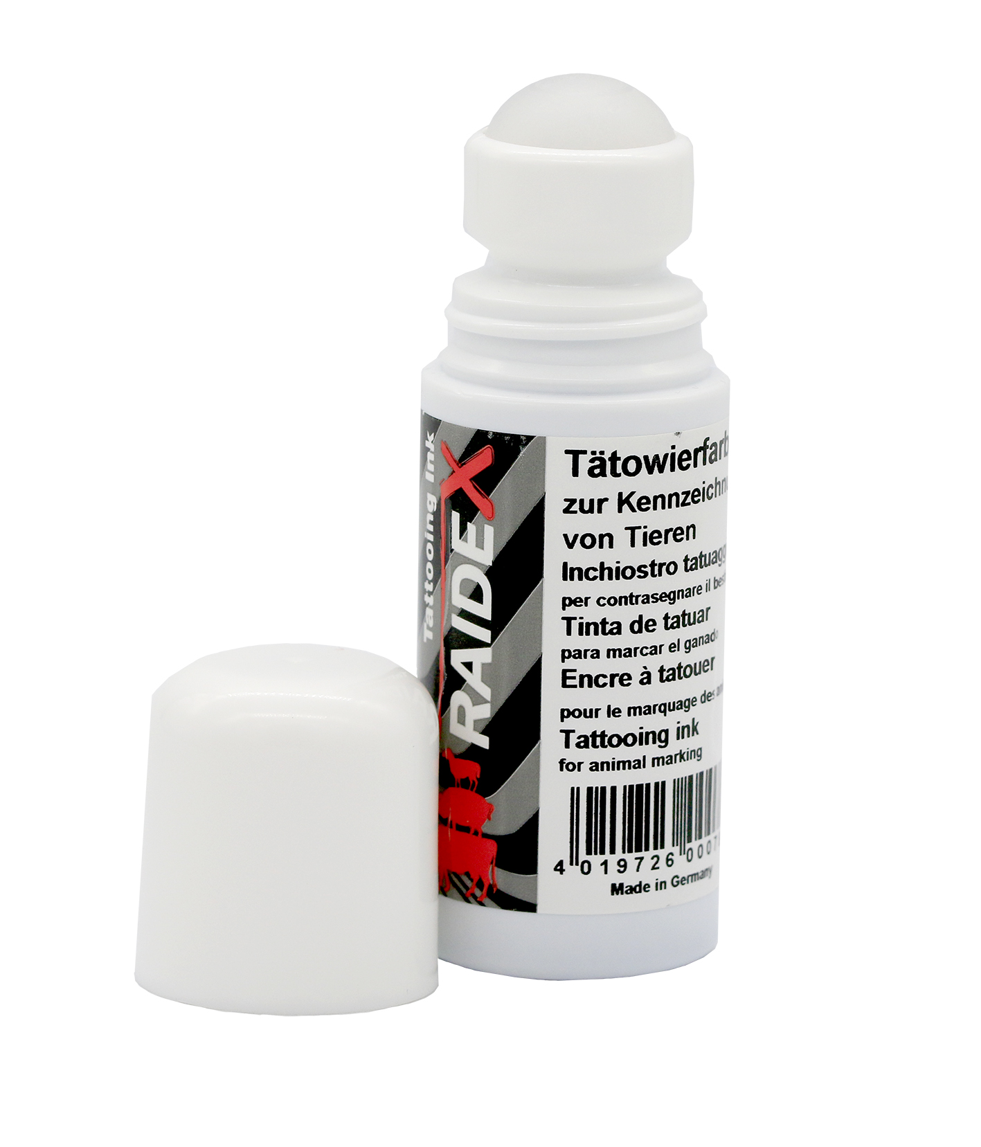 TINTA ROLL-ON RAIDEX PRETA 80 ML