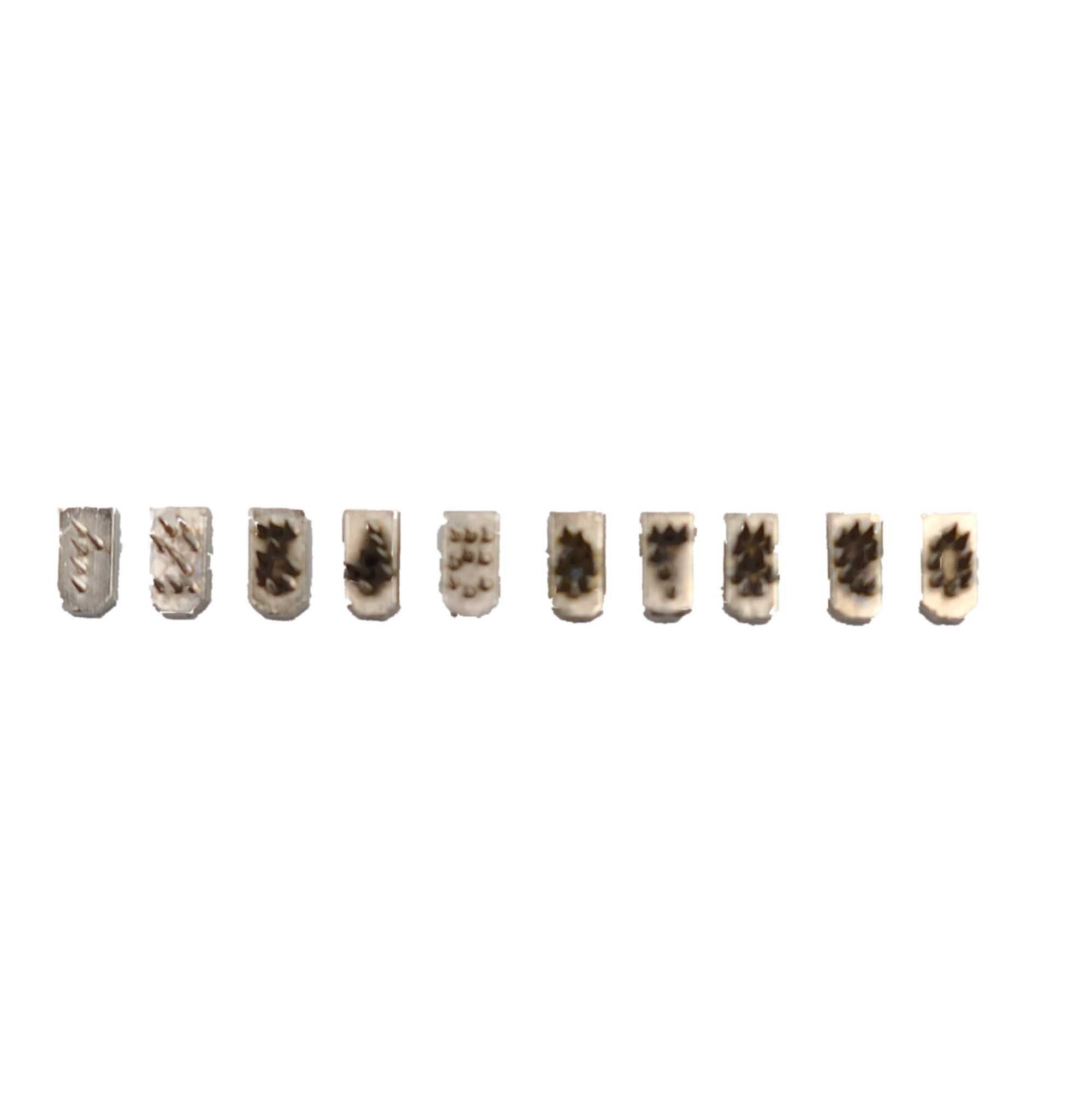 NÚMERO DE TATUAGEM HAUPTNER (0 - 9) DE 5 MM