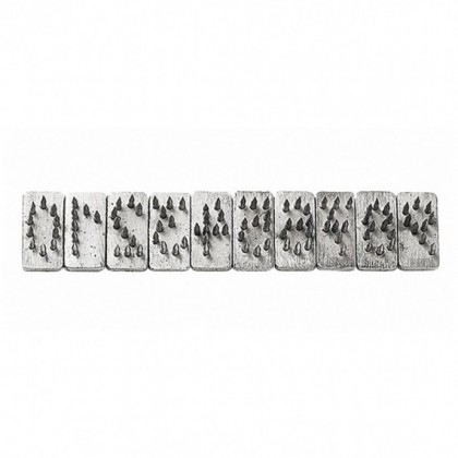 NÚMERO DE TATUAGEM HAUPTNER (0 - 9) DE 7 MM