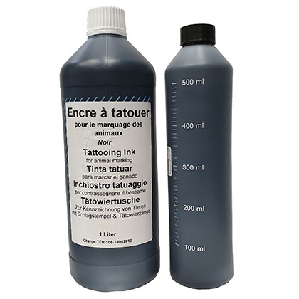 TINTA DE TATUAGEM PRETA GARRAFA 500 ML